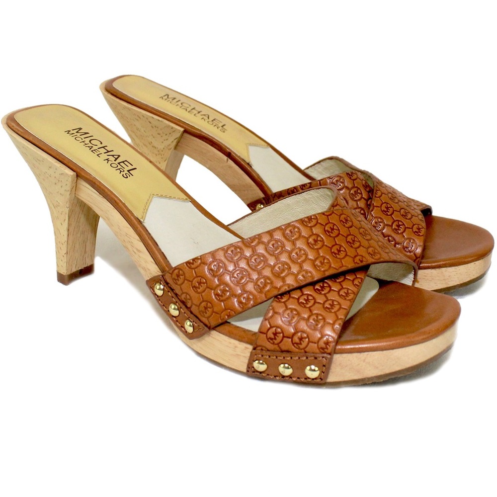MICHAEL Michael Kors Wooden Heel Sandals